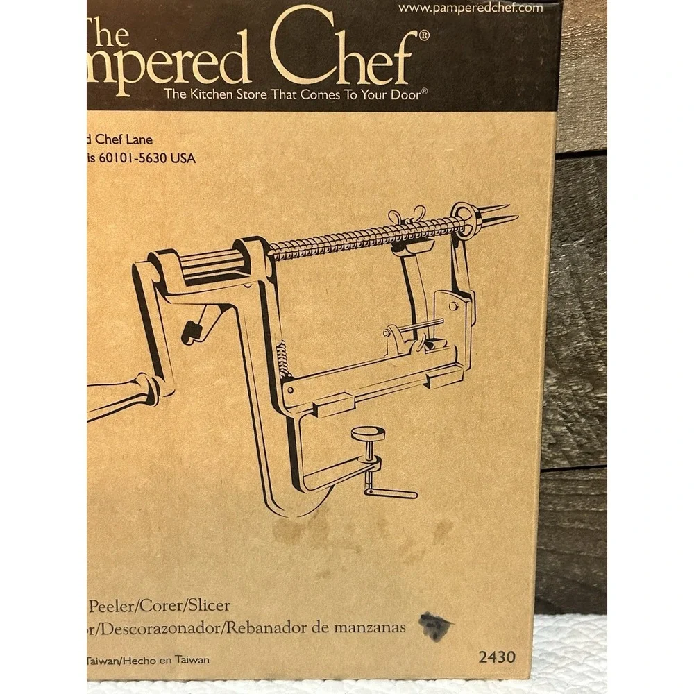 The Pampered‎ Chef Apple Peeler/Corer/Slicer 2430 C-Clamp Mount